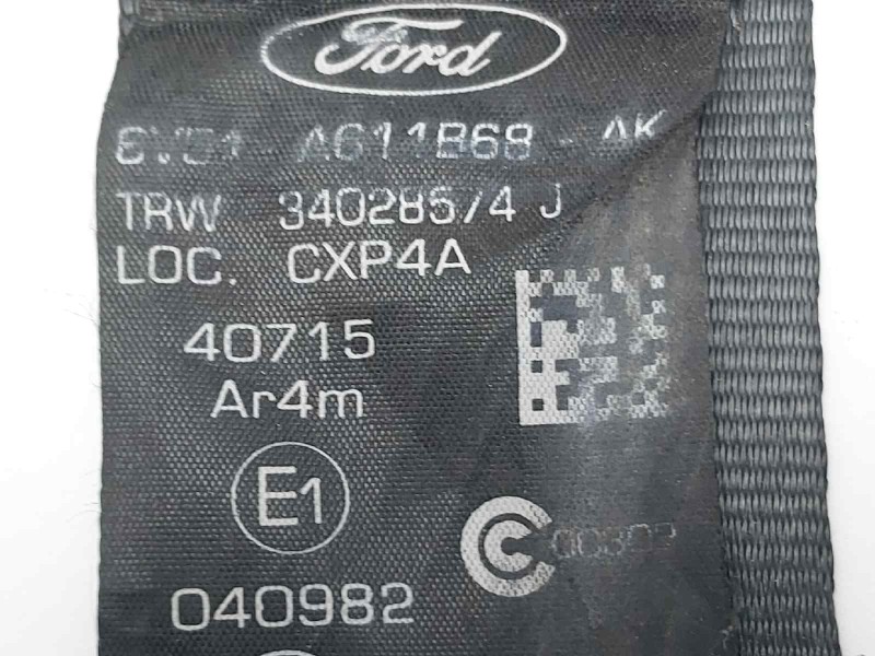 Recambio de cinturon seguridad trasero derecho para ford fiesta (ccn) trend referencia OEM IAM 8V51A611B68AK  
