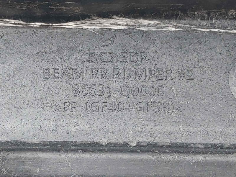 Recambio de refuerzo paragolpes trasero para hyundai i20 coupe nline (hibrido) referencia OEM IAM 86631Q0000  