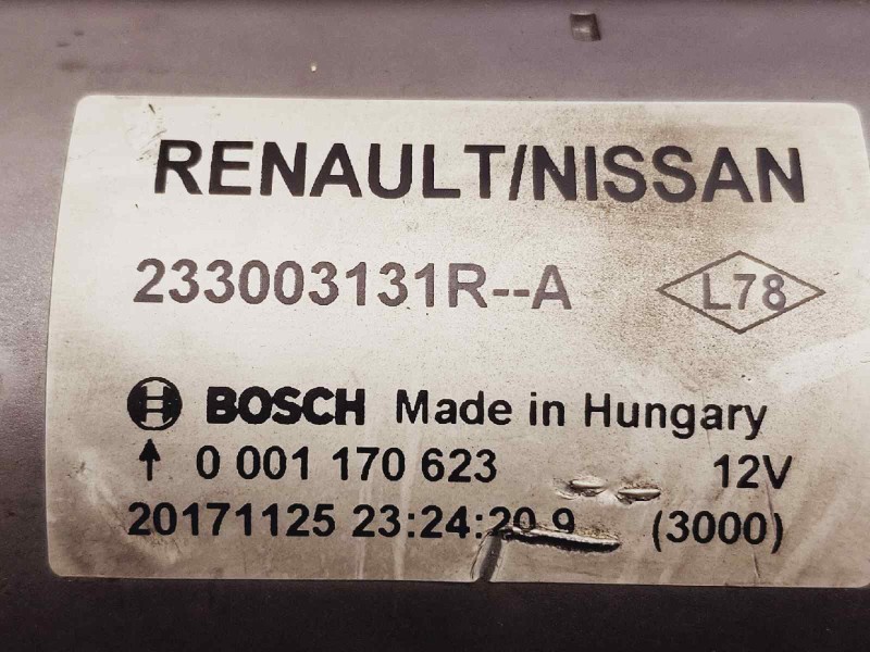 Recambio de motor arranque para nissan qashqai (j11) tekna referencia OEM IAM 233003131R 0001170623 