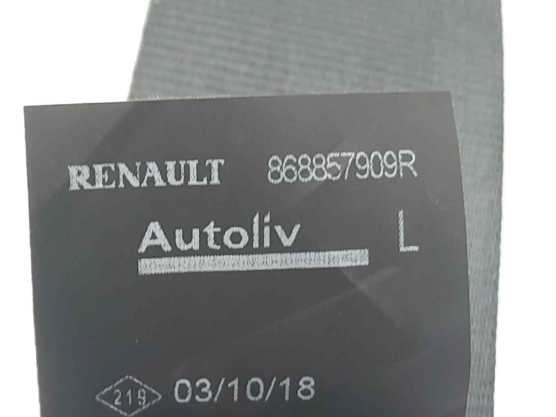 Recambio de cinturon seguridad delantero izquierdo para dacia sandero access referencia OEM IAM 868857909R  