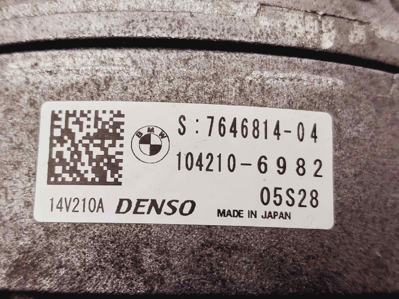 Recambio de alternador para bmw serie 5 lim. (f10) 520d referencia OEM IAM 764681404 1042106982 