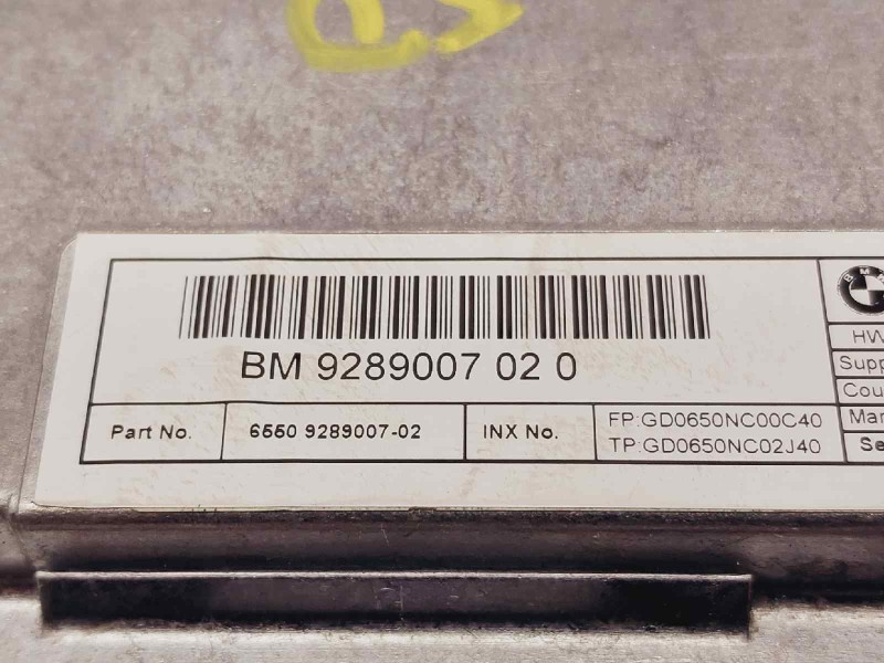 Recambio de pantalla multifuncion para bmw serie 5 lim. (f10) 520d referencia OEM IAM 9289007020  