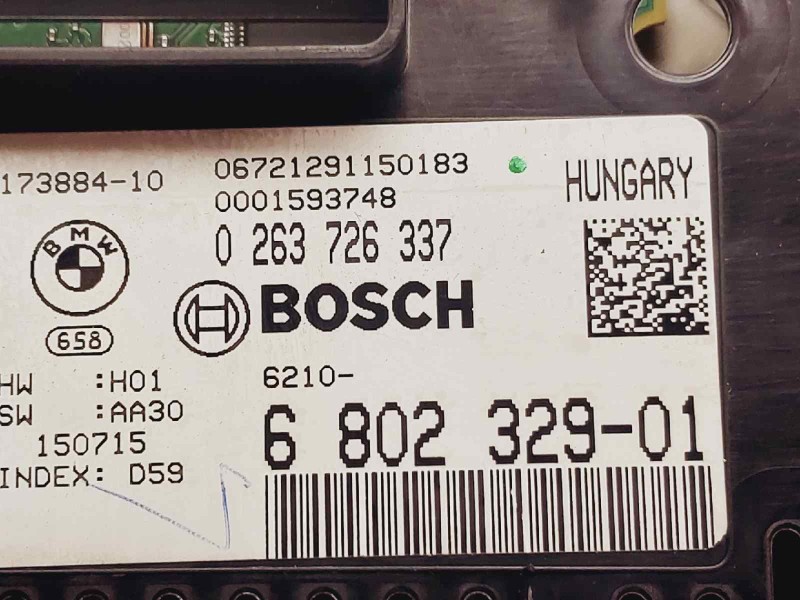 Recambio de cuadro instrumentos para bmw serie 5 lim. (f10) 520d referencia OEM IAM 0263726337 62106802329 62106802329