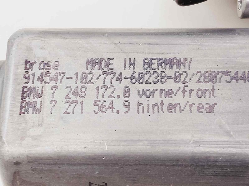 Recambio de elevalunas delantero derecho para bmw serie 5 lim. (f10) 520d referencia OEM IAM 914547 7248172 72715649