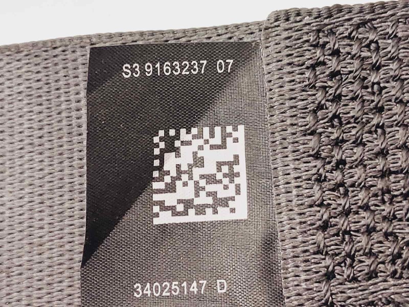 Recambio de cinturon seguridad trasero derecho para bmw serie 5 lim. (f10) 520d referencia OEM IAM 9163237 34025147D 