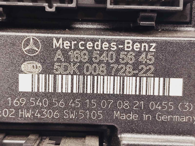 Recambio de modulo confort para mercedes clase b (w245) 200 cdi (245.208) referencia OEM IAM A1695405645 5DK008728 