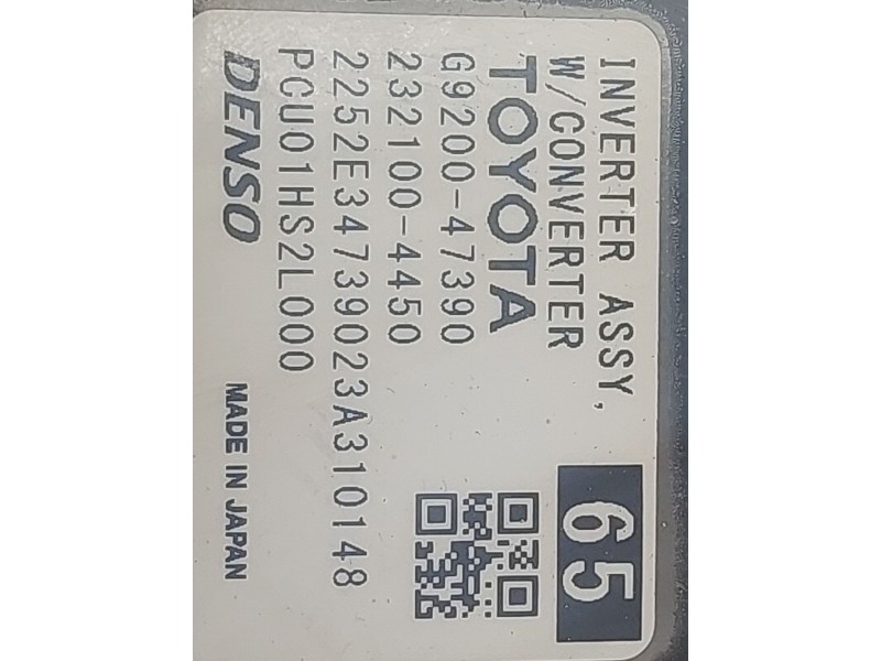 Recambio de convertidor hibrido para toyota corolla (e21) referencia OEM IAM g920047390  2321004450