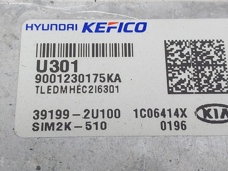 Recambio de centralita motor uce para kia ceed crdi referencia OEM IAM 391992U100  SIM2K510