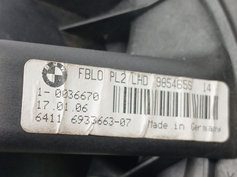 Recambio de motor calefaccion para bmw serie 1 berlina (e81/e87) 118d referencia OEM IAM 693366307  