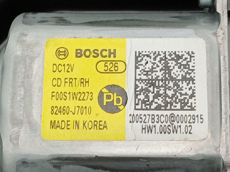Recambio de elevalunas delantero derecho para kia ceed crdi referencia OEM IAM 82480J7010  82460J7010