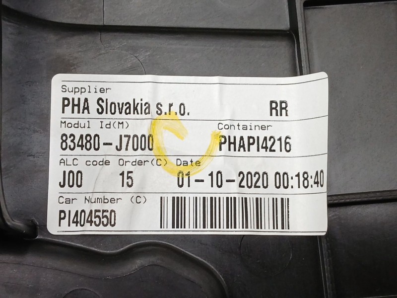 Recambio de elevalunas trasero derecho para kia ceed crdi referencia OEM IAM 83480J7000  83460J7000
