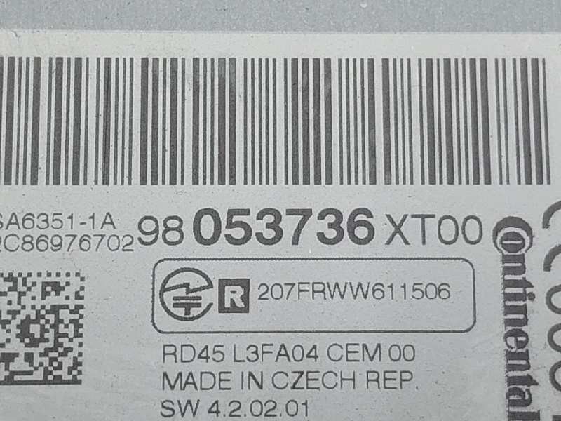 Recambio de sistema audio / cd para peugeot 3008 confort referencia OEM IAM 98053736  