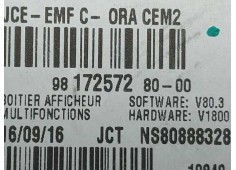 Recambio de pantalla multifuncion para peugeot 3008 confort referencia OEM IAM 9817257280   2