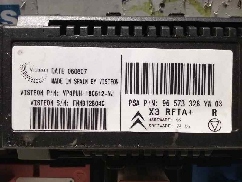 Recambio de mando climatizador para peugeot 407 referencia OEM IAM 96573328YW VISTEON 96573328YW