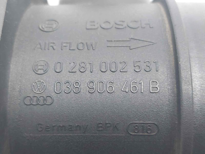 Recambio de caudalimetro para volkswagen golf v berlina (1k1) sportline referencia OEM IAM 038906461B 0281002531 