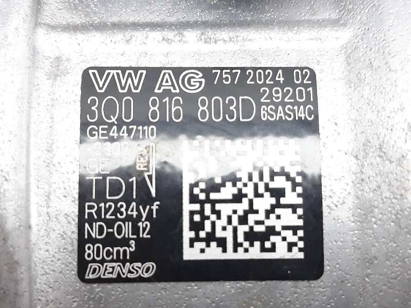 Recambio de compresor aire acondicionado para seat ibiza (kj1) xcellence go referencia OEM IAM 3Q0816803D  