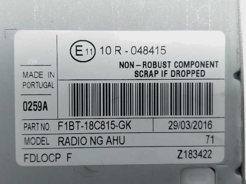 Recambio de sistema audio / cd para ford tourneo courier (c4a) trend referencia OEM IAM 10R048415 F1BT18C815GK 