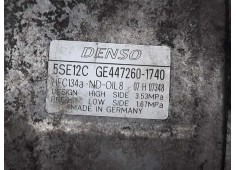 Recambio de compresor aire acondicionado para toyota avensis wagon (t25) 2.2 d-4d clean power sport referencia OEM IAM GE4472601 2