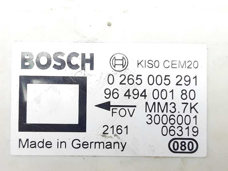 Recambio de modulo electronico para citroën c4 coupe by loeb referencia OEM IAM 9649400180 0265005291 