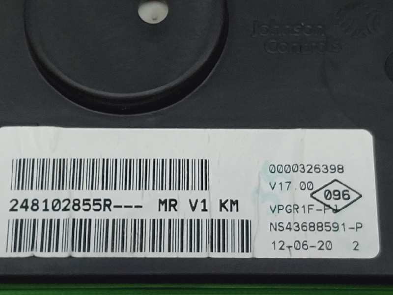 Recambio de cuadro instrumentos para dacia dokker 1.6i glp referencia OEM IAM 248102855R 0000326398 