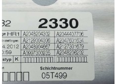 Recambio de elevalunas trasero derecho para mercedes-benz clase c (w204) lim. c 200 cdi blueefficiency (204.001) referencia OEM  2
