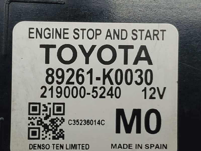 Recambio de modulo electronico para toyota yaris xpa1f referencia OEM IAM 89261K0030  