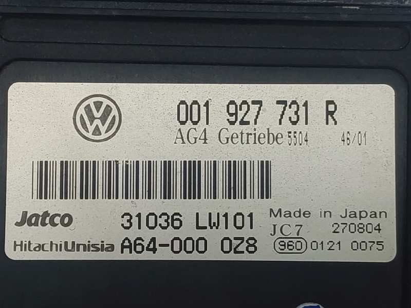 Recambio de centralita cambio automatico para volkswagen polo (9n1) trendline referencia OEM IAM 001927731R 31036LW101 A640000Z8