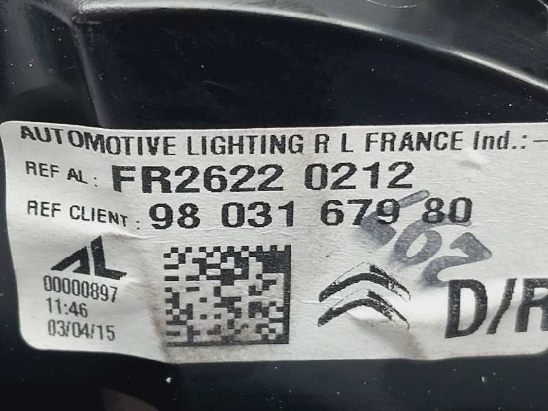 Recambio de piloto trasero derecho interior para ds 5 style referencia OEM IAM 9803167980 FR26220212 