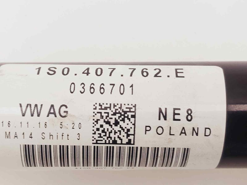 Recambio de transmision delantera derecha para seat mii (kf1) style referencia OEM IAM 1S0407762E  