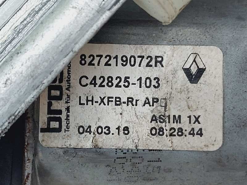 Recambio de elevalunas trasero izquierdo para renault megane iv berlina 5p limited referencia OEM IAM 827219072R C42825103 