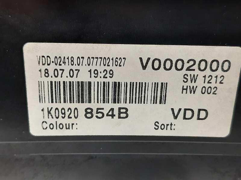 Recambio de cuadro instrumentos para volkswagen golf v berlina (1k1) trendline referencia OEM IAM 1K0920854B  