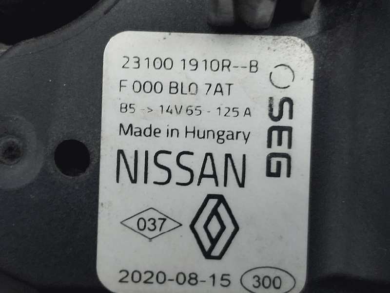 Recambio de alternador para dacia dokker 1.6i glp referencia OEM IAM 231001910R F000BL07AT 