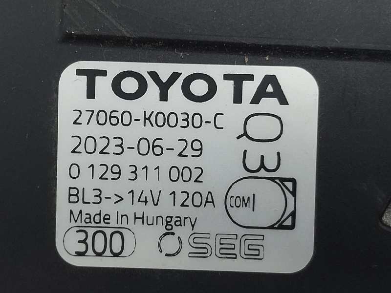 Recambio de alternador para toyota yaris xpa1f referencia OEM IAM 27060K0030 0129311002 