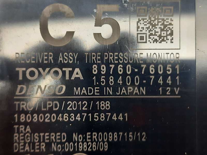 Recambio de modulo electronico para lexus ct 200h white edition referencia OEM IAM 8976076051 1584007441 