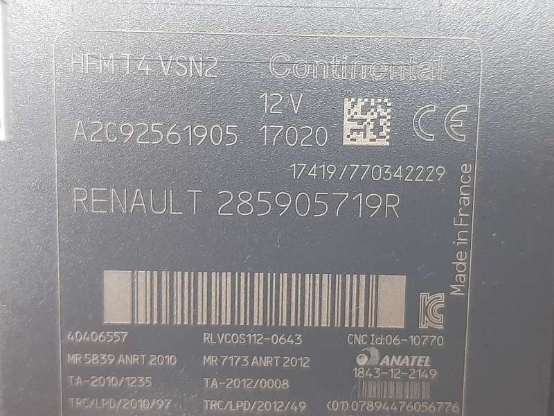 Recambio de conmutador de arranque para renault clio iv limited referencia OEM IAM 285905719R A2C92561905 