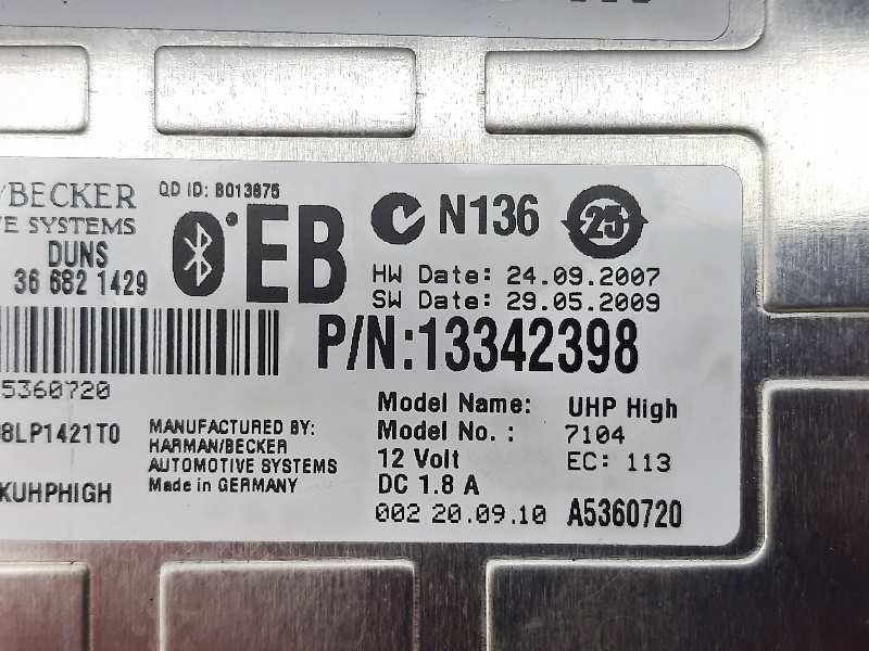 Recambio de modulo electronico para opel insignia sports tourer edition referencia OEM IAM 13342398  