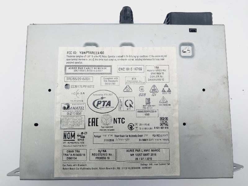 Recambio de sistema audio / cd para citroën c4 picasso feel referencia OEM IAM 9822729680 7503900130 