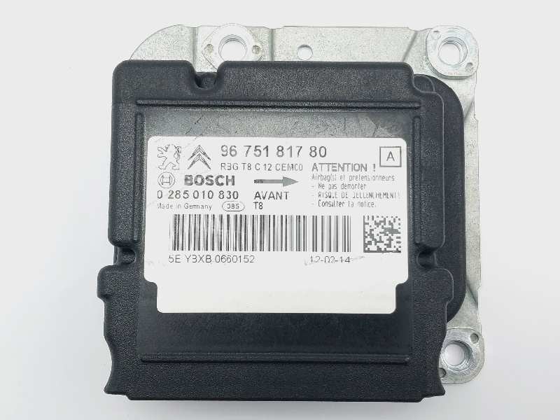 Recambio de centralita airbag para peugeot 3008 confort referencia OEM IAM 9675181780 0285010830 