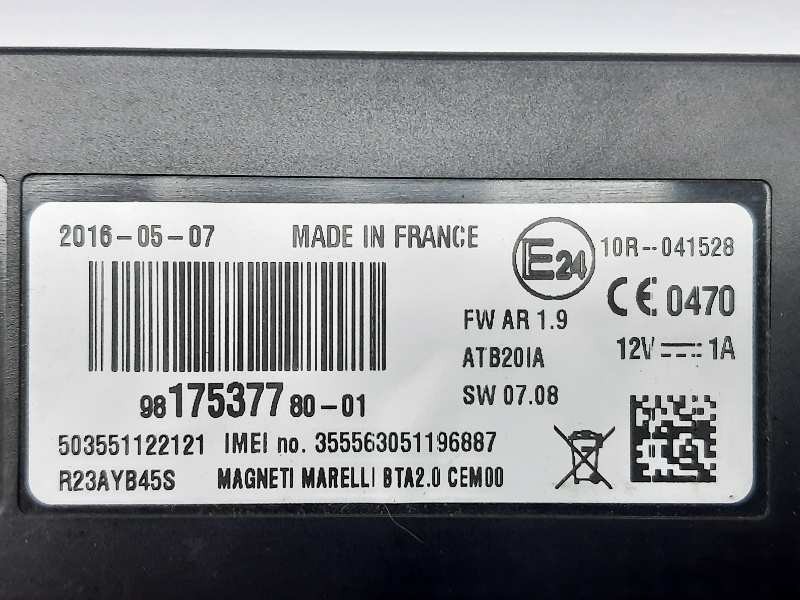 Recambio de modulo electronico para citroën c4 cactus rip curl referencia OEM IAM 981753778001 9817537780 