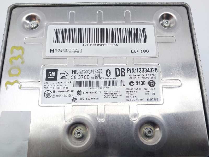 Recambio de modulo electronico para opel insignia berlina cosmo referencia OEM IAM 13334026  