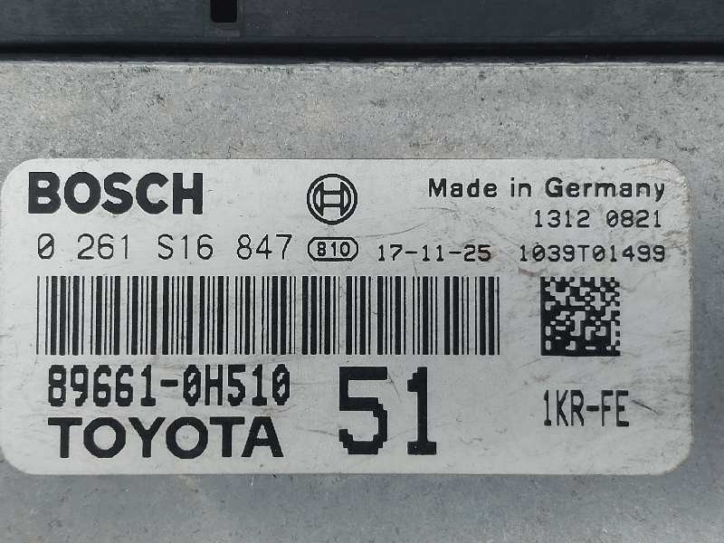 Recambio de centralita motor uce para toyota aygo x-cite referencia OEM IAM 896610H510 0261S16847 1039T01499