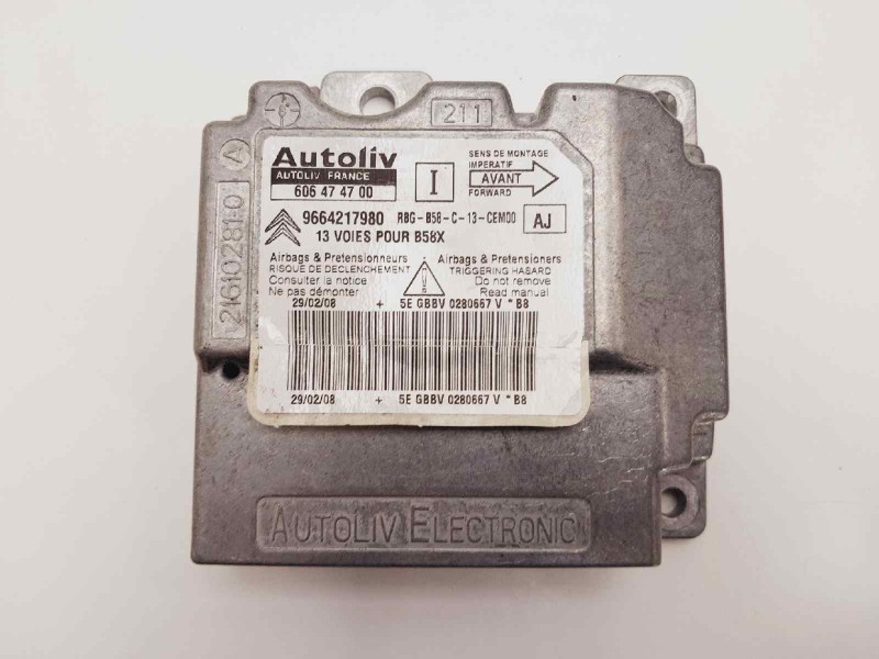 Recambio de kit airbag para citroën c4 grand picasso exclusive referencia OEM IAM 9683044477 9664217980 96542463ZD