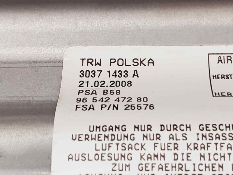 Recambio de kit airbag para citroën c4 grand picasso exclusive referencia OEM IAM 9683044477 9664217980 96542463ZD