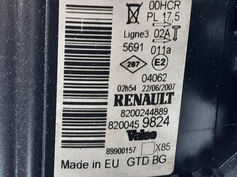 Recambio de faro izquierdo para renault clio grandtour dynamique referencia OEM IAM 8200244889 8200459824 89900157