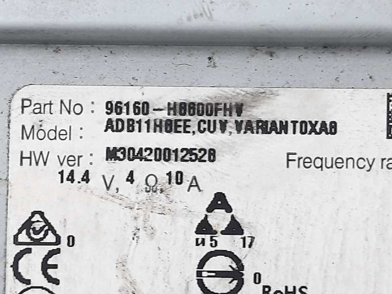 Recambio de pantalla multifuncion para kia stonic (ybcuv) tech referencia OEM IAM 96160H8800FHV  