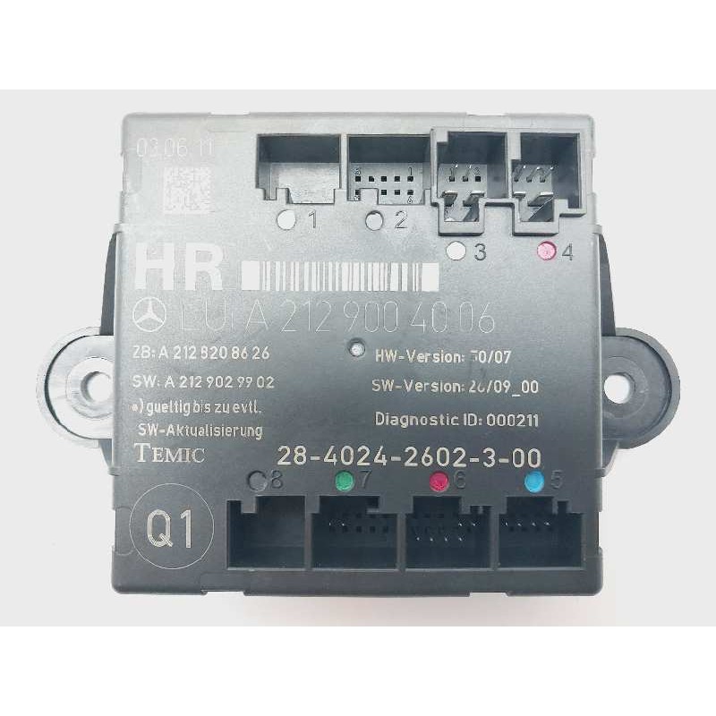 Recambio de modulo electronico para mercedes-benz clase c (w204) familiar c 250 t cdi blueefficiency (204.203) referencia OEM IA