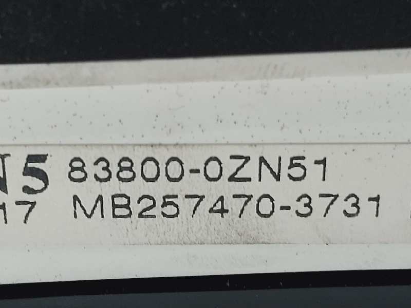 Recambio de cuadro instrumentos para toyota auris hybrid active referencia OEM IAM 838000ZN51 MB2574703731 