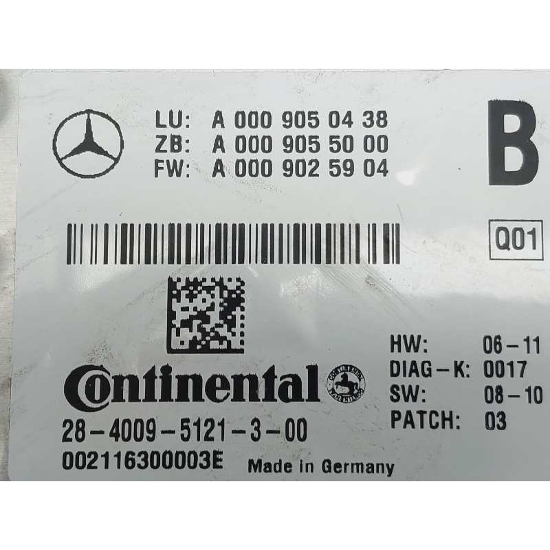 Recambio de modulo electronico para mercedes-benz clase c (w204) familiar c 250 t cdi blueefficiency (204.203) referencia OEM IA