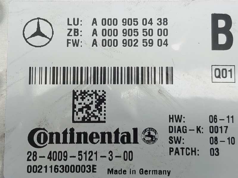 Recambio de modulo electronico para mercedes-benz clase c (w204) familiar c 250 t cdi blueefficiency (204.203) referencia OEM IA