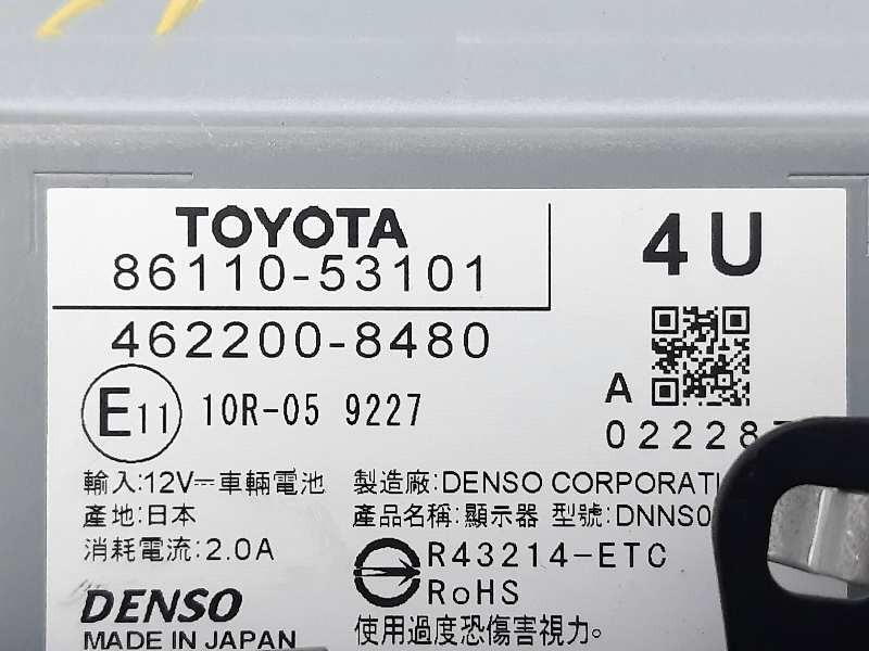 Recambio de pantalla multifuncion para lexus is 300h referencia OEM IAM 8611053101 4622008480 